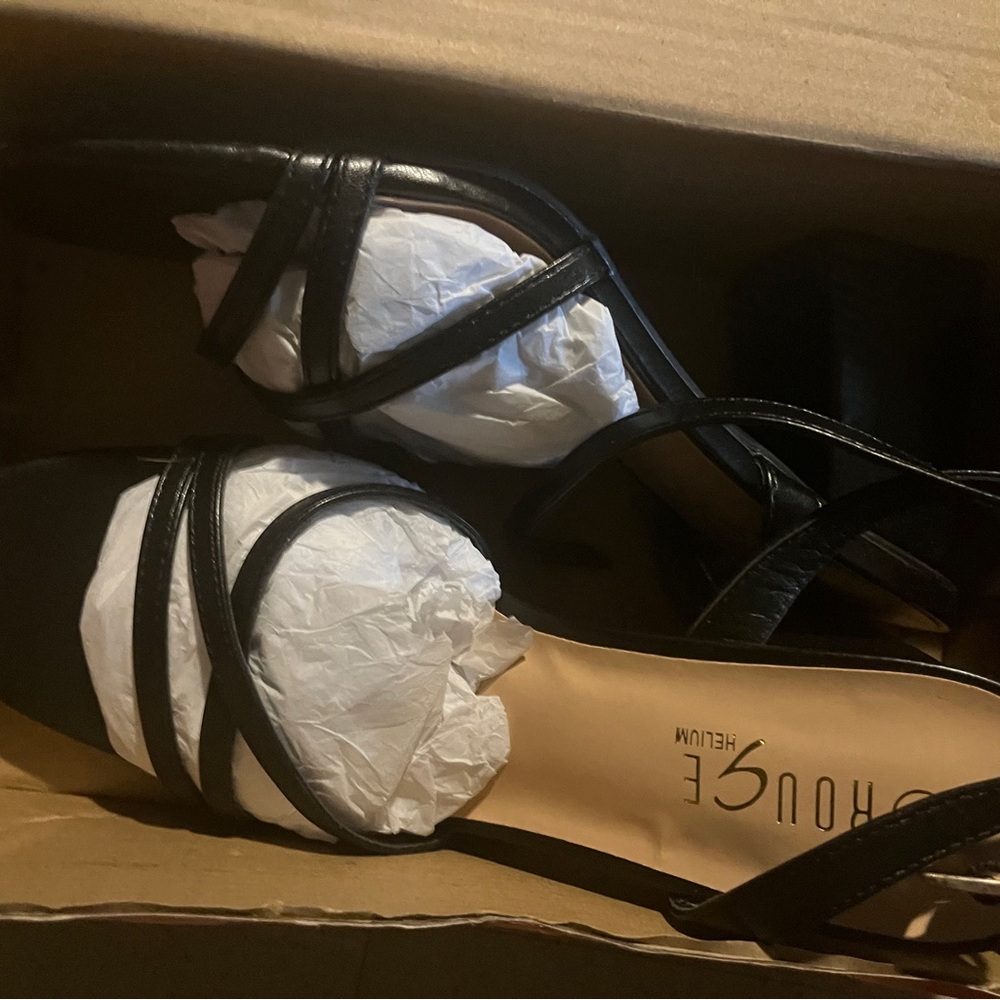 Black Strappy Heels
